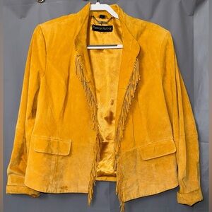 Pamela McCoy Vintage Suede Leather Jacket Size L